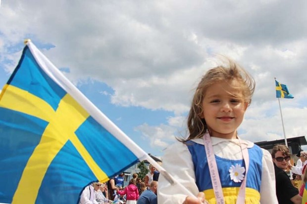 Nationaldagsfirande med solsken Nationaldagsfirande med solsken