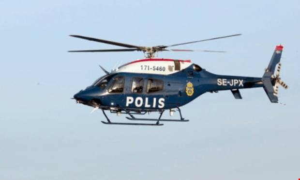 JUST NU: D�rf�r flyger polisen �ver Kungsbacka