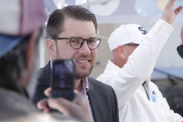 kesson p blixtvisit i Kungsbacka