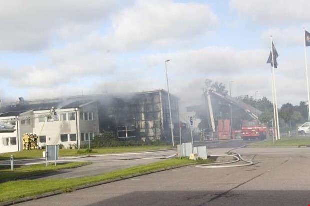 Brand i industribyggnad