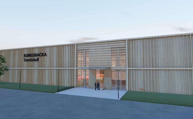 Tennishallen har ftt en tomt