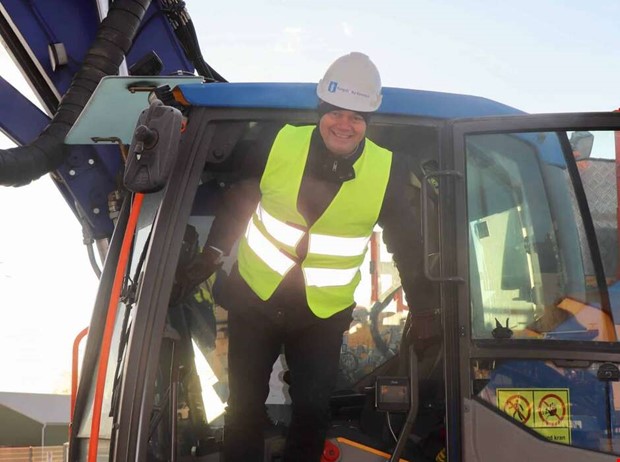 Frsta borrhlet fr p-huset