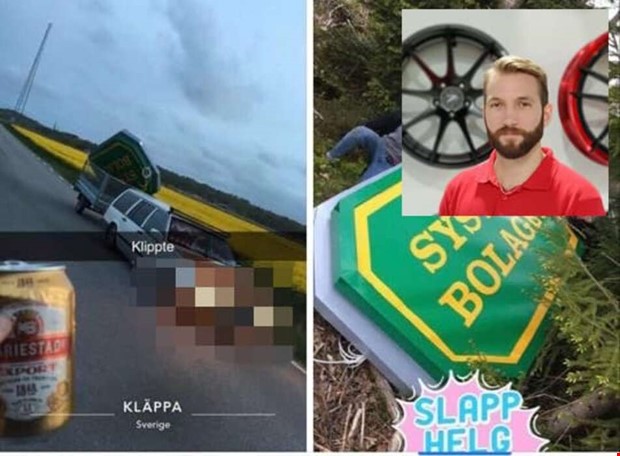 Skylttjuvar sp�rades i sociala medier