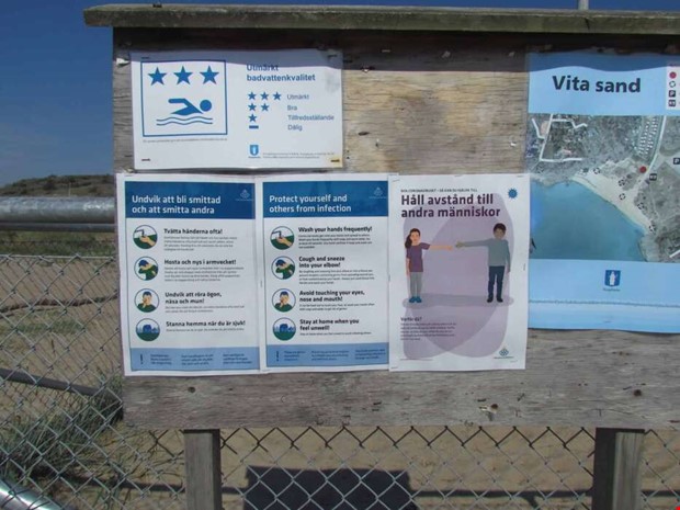 Inga coronavakter p  Kungsbackas strnder