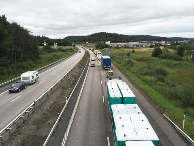 Stora trafikstörningar på E6 Stora trafikstörningar på E6