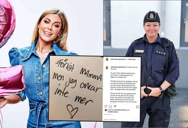 Bianca delade Kungsbackapolisens viktiga uppmaning