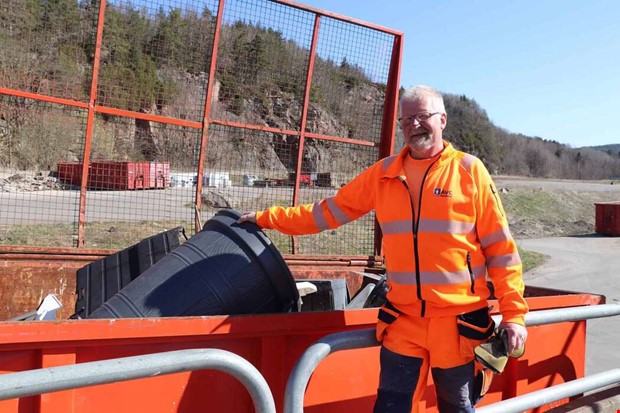 Kjelle trivs med tervinning