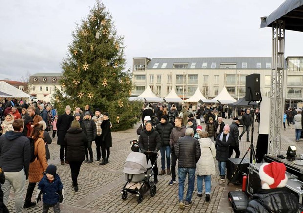 Mysigt med julmarknad