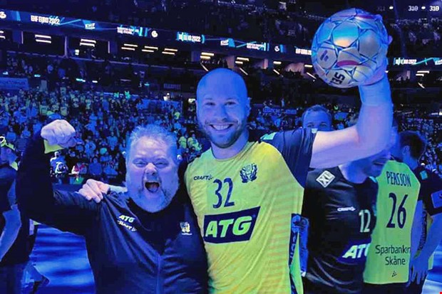 S� firade Christian det svenska EM-guldet