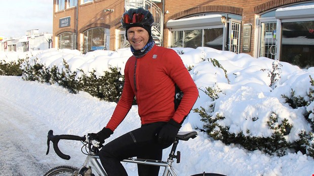 245 mil p cykeln i vintras