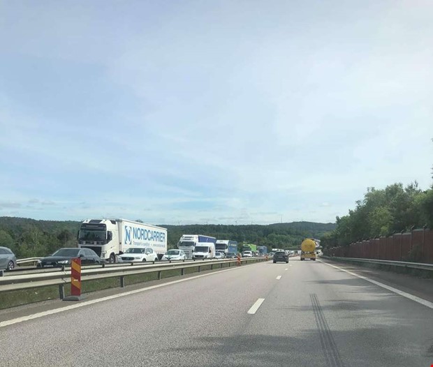 Olycka p E6 stngde av vg