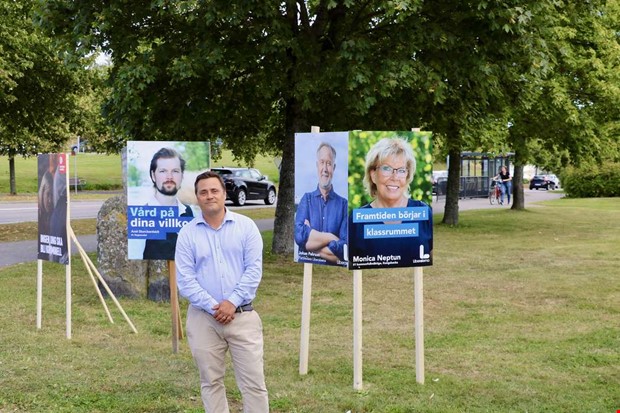 Valaffischerna uppsatta - rknar med sabotage