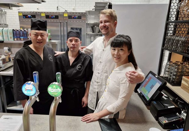 Fullsatt n�r ny�rsfirandet startade