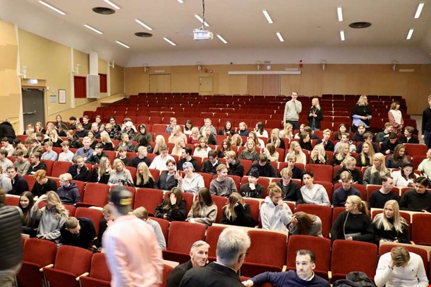 Gymnasieeleverna fick lyssna till nringslivet
