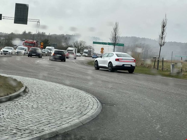 Brand i lastbil p E6  vgen ppnad igen