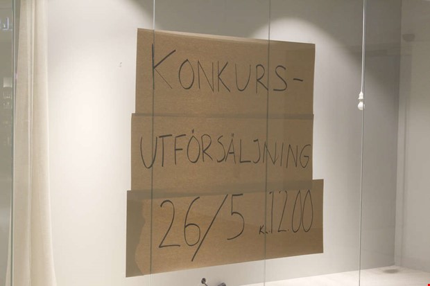 Butik på Kungsmässan i konkurs – säljer ut  Butik på Kungsmässan i konkurs – säljer ut