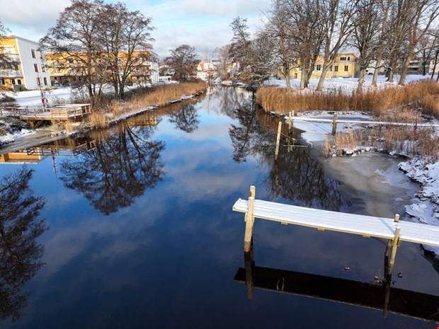 Vintern har kommit p besk i Kungsbacka 
