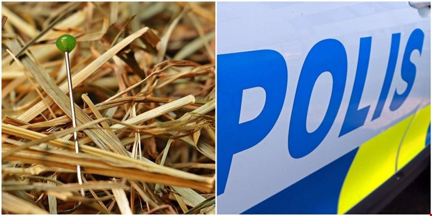 Tände på höbal i centrum Tände på höbal i centrum