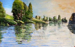 M�lningen tar konstn�ren Bengt ut i naturen