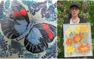 Ukrainsk konstn�r fr�n Kungsbacka st�ller ut