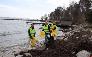 Strandst�dning med dubbel nytta