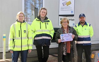 F�rsta dagen med k�rkort p� �tervinningscentralerna