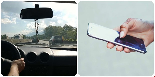 Böter väntar – man surfade när han körde bil Böter väntar – man surfade när han körde bil