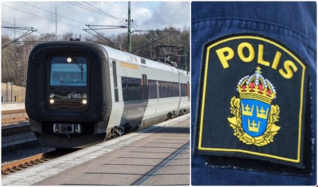 Resenr i brk p tg  polis fick gripa in