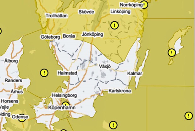 Rejlt blsig dag  men ingen vdervarning