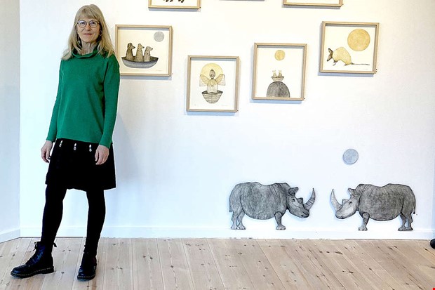 Konstnären Anita skapar främst intuitivt Konstnären Anita skapar främst intuitivt