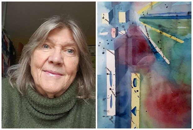 Veckans konstnär: Eva mår bra av att uttrycka sig i färg  Veckans konstnär: Eva mår bra av att uttrycka sig i färg