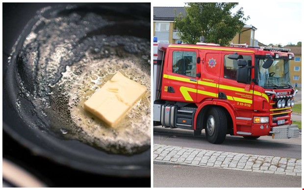 Nattlig matlagning ledde till utryckning