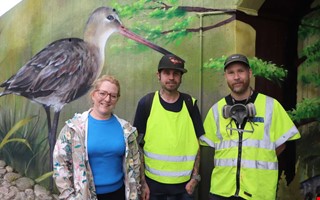 Hotade djur blir graffiti i tunneln vid Onsalamotet