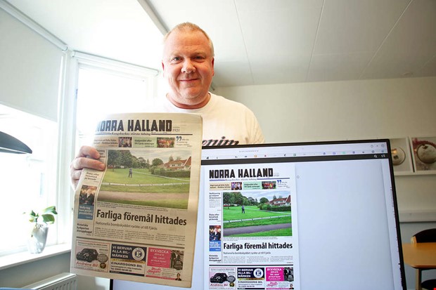 Lokaltidningen på papper en gång i veckan Lokaltidningen på papper en gång i veckan