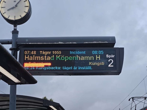 Många försenade till jobbet efter bråk på tåg Många försenade till jobbet efter bråk på tåg