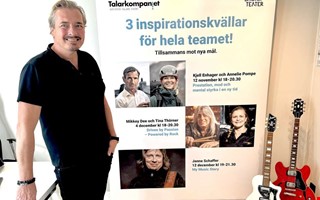 Han tar de stora talarna och artisterna till Kungsbacka