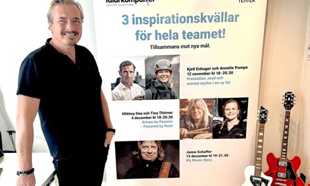 Han tar de stora talarna och artisterna till Kungsbacka