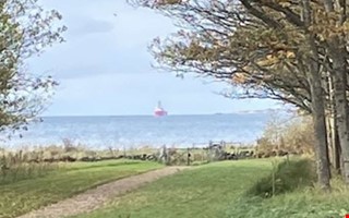 Mystiskt skepp kartlgger ny elkabel till Danmark