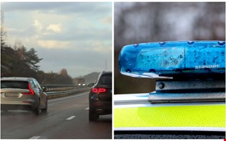 Polisen fick larm om vinglig frd p E6: 