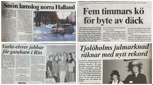 30 år sedan: Snökaos, besöksrekord och insamling 30 år sedan: Snökaos, besöksrekord och insamling