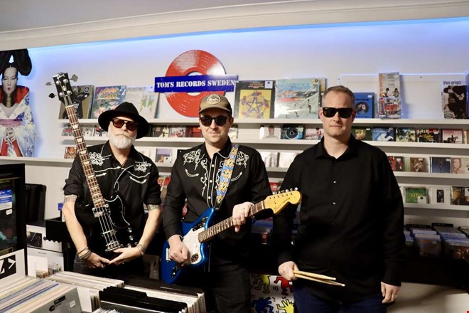 Surfrockarna slpper debut-LP  tv konserter i Kungsbacka