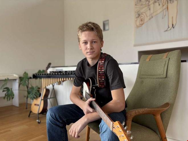 15-rige Artur intar scenen under Tina Turner-showen