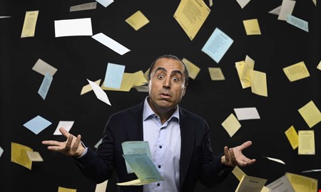 Komikern vill f publiken att skratta  och rsta