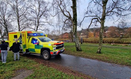 Rddningstjnsten larmad  person i Kungsbackan