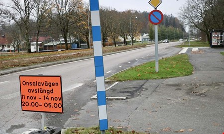Nya rr ska lggas  Onsalavgen stngs av
