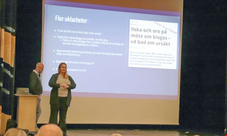 Stort motstnd mot biogas  ver 100 samlades