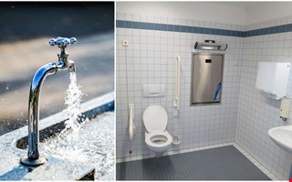 Prank p toalett  vatten lckte p gymnasiet