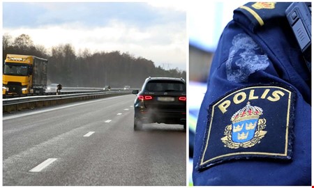 Vinglig frd p E6 avsljade narkotika och kontanter