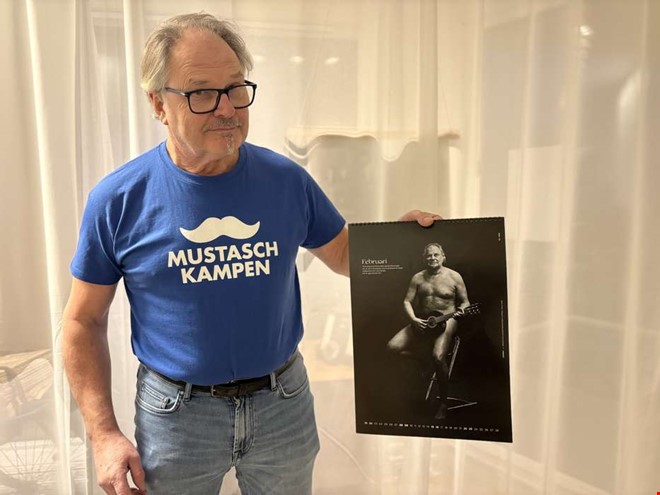 Efter prostatacancer  Johnny deltar i Mustaschkampen 