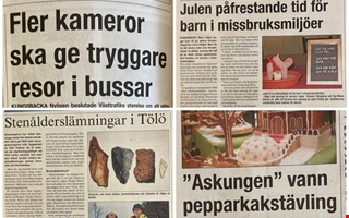 F�r 20 �r sedan: Fynd och pepparkakst�vling 